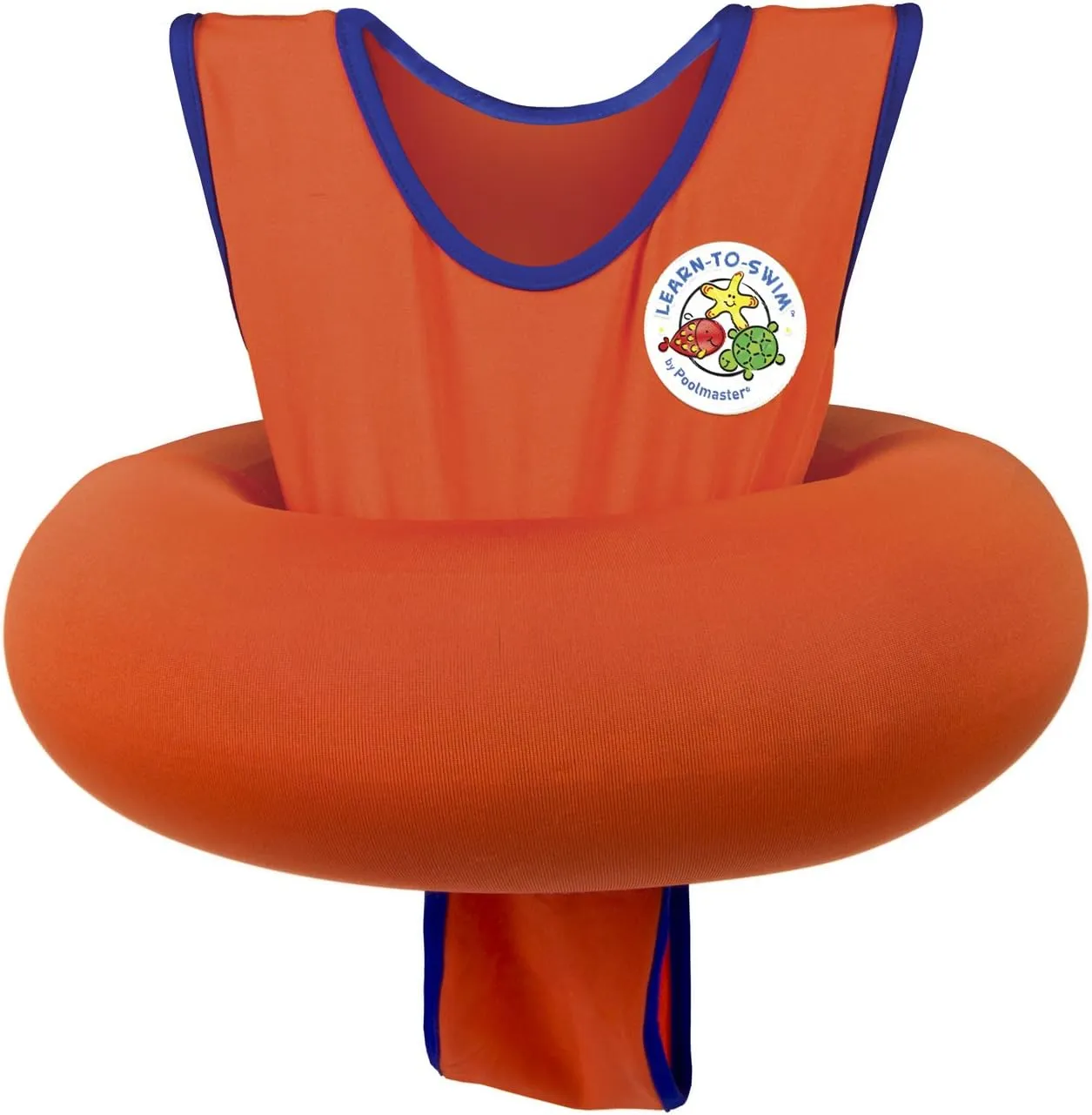 Poolmaster Learn-to-Swim Vest, Adjustable Tube Floatation Swim Trainer and Swim Aid for Kids Ages 3 to 6 Years, Orange