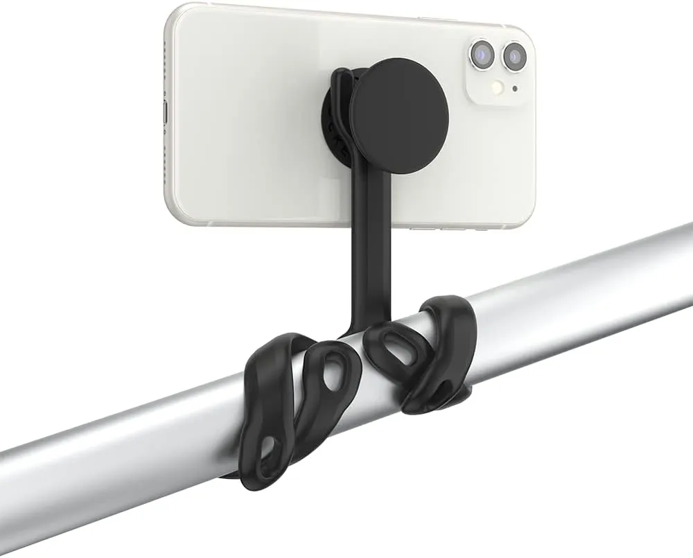 PopSockets Flexible Phone Mount & Stand, Phone Tripod Mount, Universal Device Mount - Black small