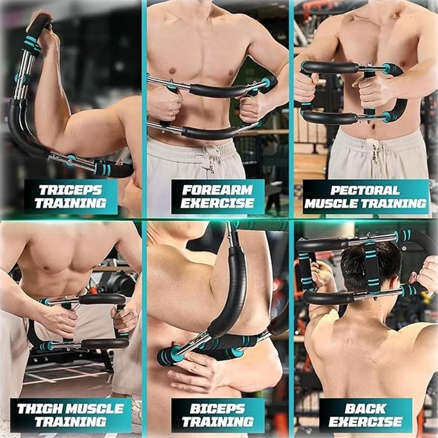 PowerTwist Arm Trainer, Adjustable 20-110lbs Chest Workout Equipment, Portable Arm and Chest Muscle Trainer, Forearm Strengthener, Upper Body Workout Equipment for Men and Women Fitness