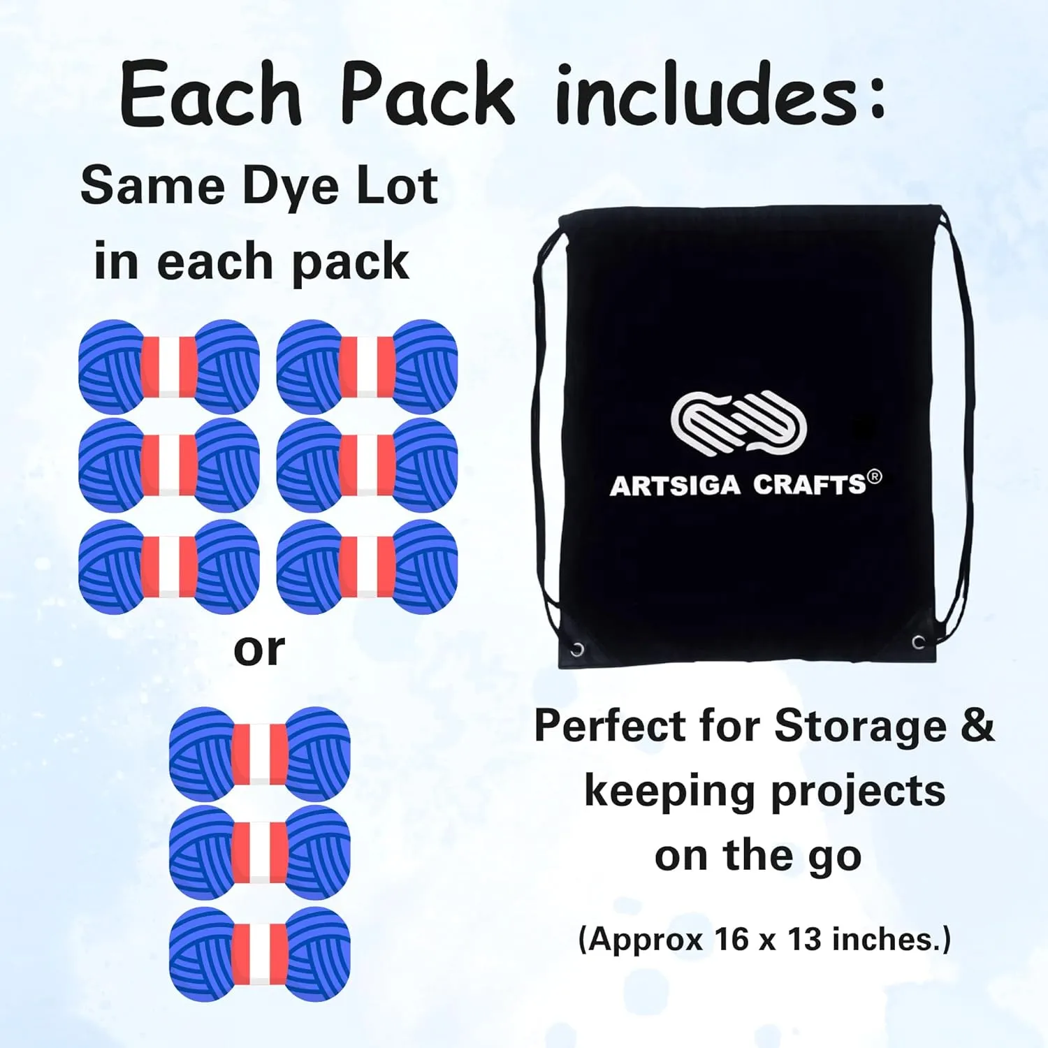 Premier Yarns Everyday Anti-Pilling Solid Steel DN100-24 (3-Skeins - Same Dye Lot) #4 Worsted Weight Acrylic Yarn for Crocheting and Knitting with Project Bag