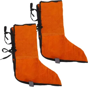 PRETYZOOM 2pcs Safety Shoe Covers Welding Shoes Welding Boot Cover for Men Welder Shoe Covers Welder Boots Welding Boot Covers Welder Shoe Protector Welding Boots Foot Covers Yellow Cowhide