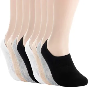 Pro Mountain No Show Socks Wide Toe Box For Health Bunion Unisex Size S to X-Large Cotton Cushion Footies