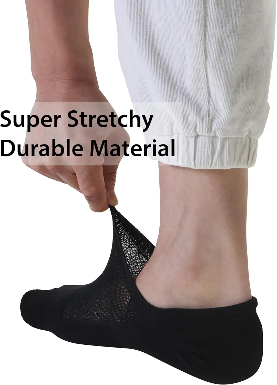 Pro Mountain Wide Toe Box No Show Running Socks For Health Unisex Arch Support Athletic Workout Heel Tab 6 Pack Size S to L