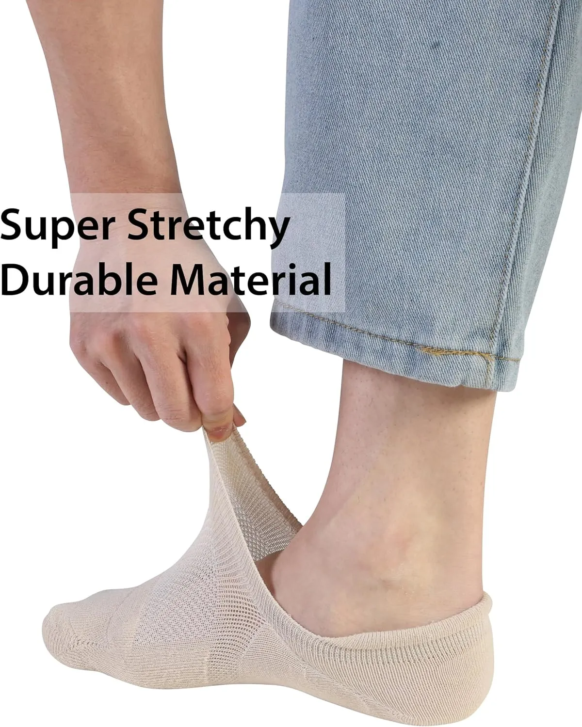 Pro Mountain Wide Toe Box No Show Running Socks For Health Unisex Arch Support Athletic Workout Heel Tab 6 Pack Size S to L