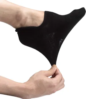 Pro Mountain Wide Toe Box No Show Running Socks For Health Unisex Arch Support Athletic Workout Heel Tab 6 Pack Size S to L