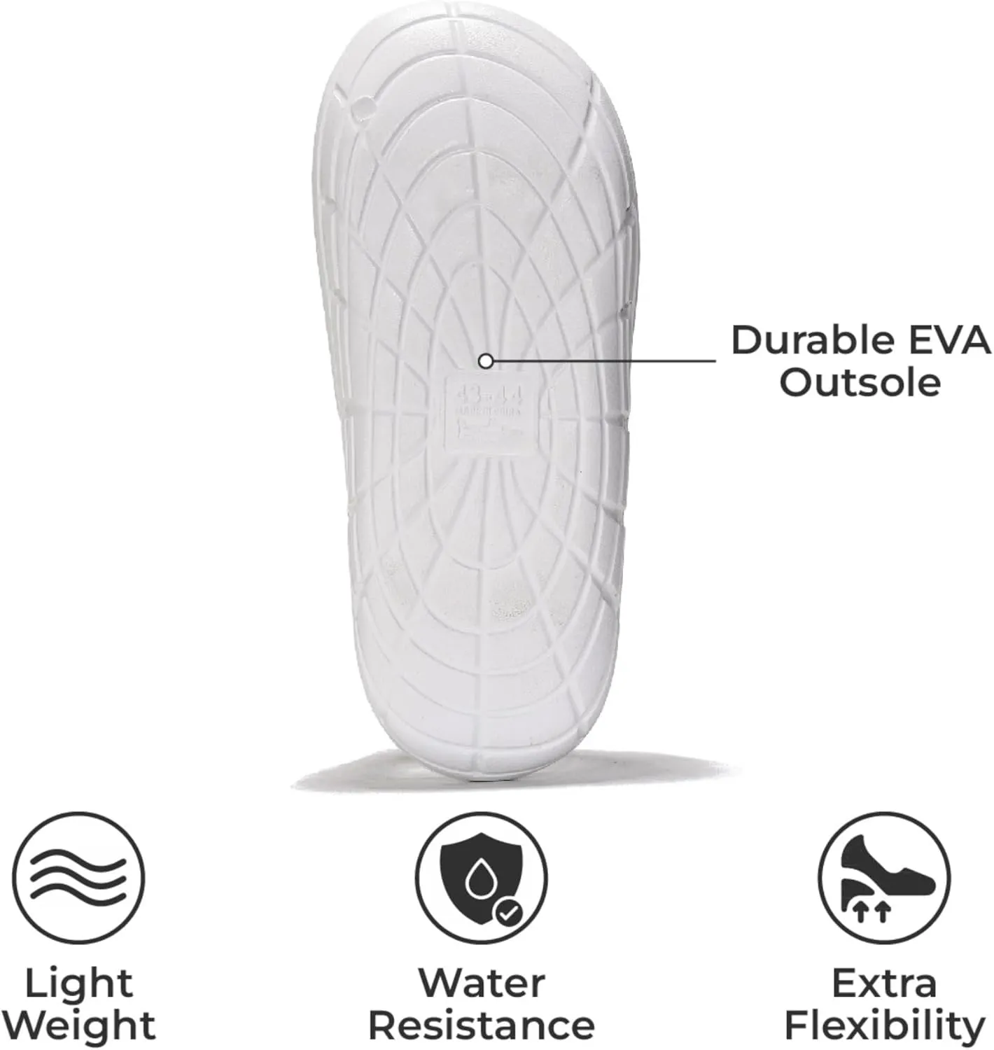 Project Cloud Mens Sandals - Lightweight and Flexible EVA Recovery Slides for Men with Ultra Bouncy Latex Insole - Comfortable Water Resistant Slippers for Men Footwear (Dean)