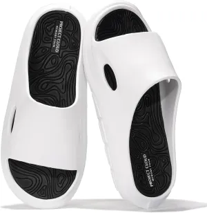 Project Cloud Mens Sandals - Lightweight and Flexible EVA Recovery Slides for Men with Ultra Bouncy Latex Insole - Comfortable Water Resistant Slippers for Men Footwear (Dean)