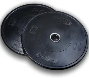 PRx Performance Prime Bumper Plates, Solid Rubber Olympic Weight Plate Pairs with Steel Hub for Weight Lifting Sports Training