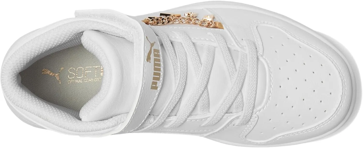 PUMA Kids' Rebound Layup Mid Hook and Loop Sneaker