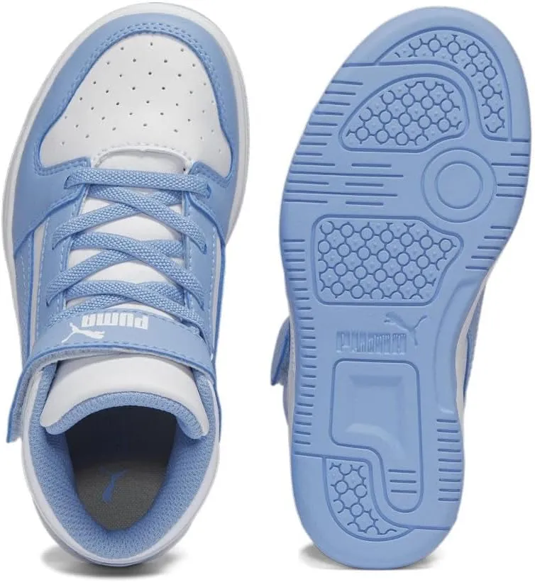 PUMA Kids' Rebound Layup Mid Hook and Loop Sneaker