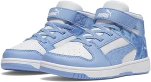 PUMA Kids' Rebound Layup Mid Hook and Loop Sneaker