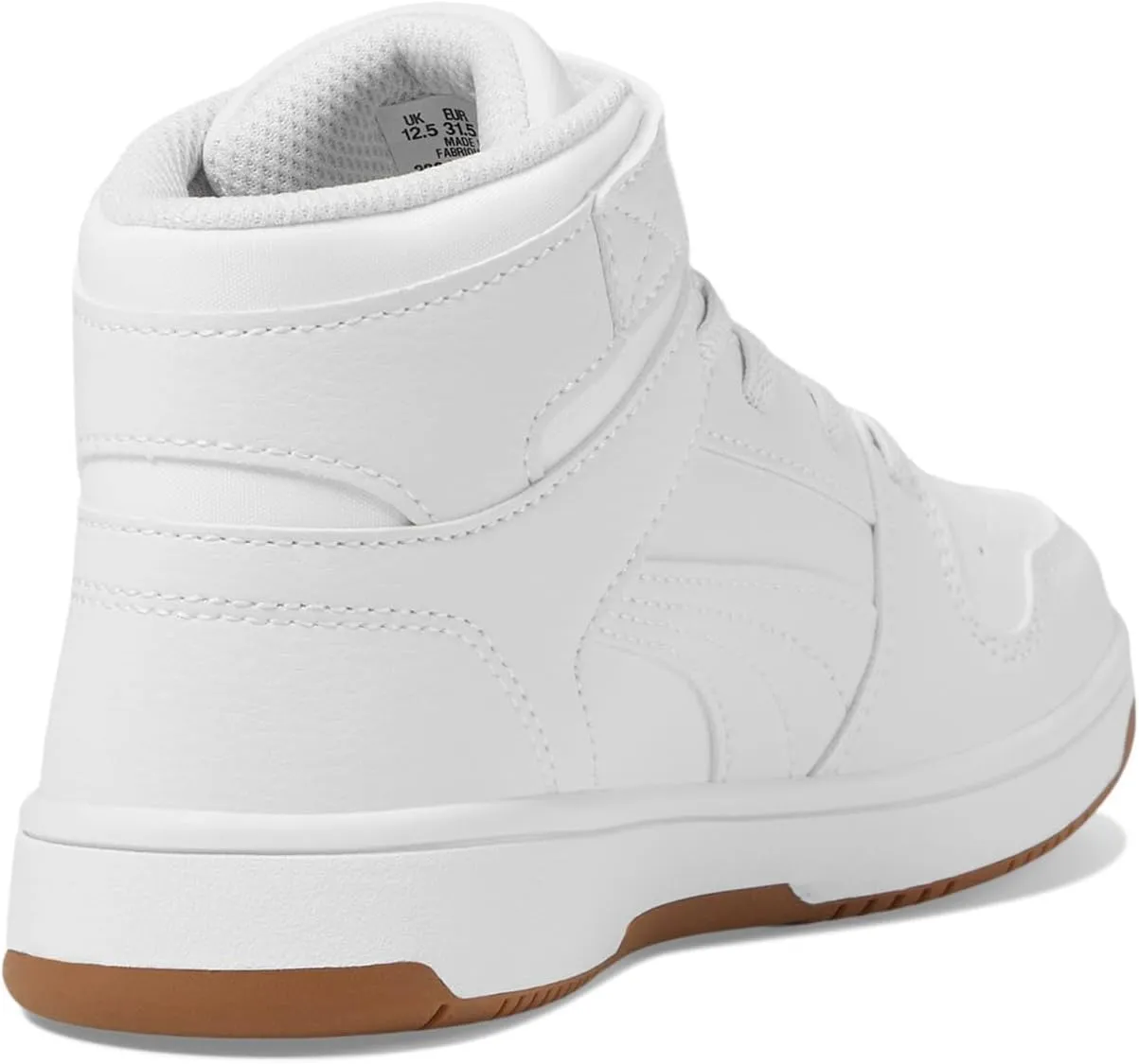 PUMA Kids' Rebound Layup Mid Hook and Loop Sneaker