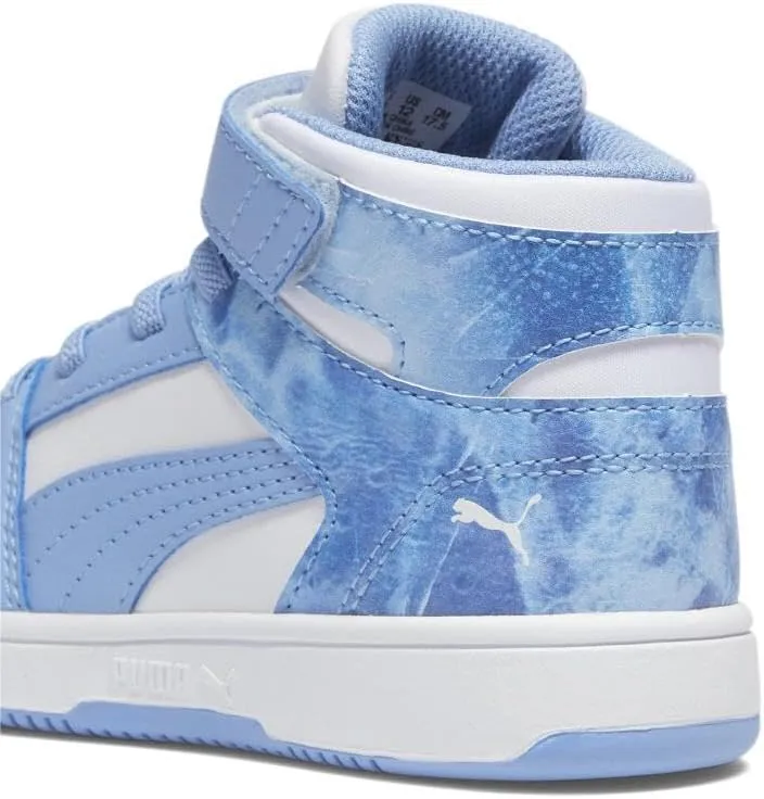PUMA Kids' Rebound Layup Mid Hook and Loop Sneaker
