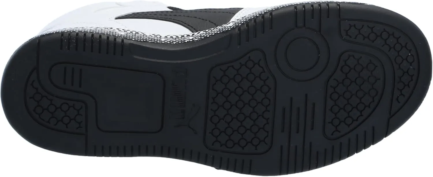 PUMA Kids' Rebound Layup Mid Hook and Loop Sneaker