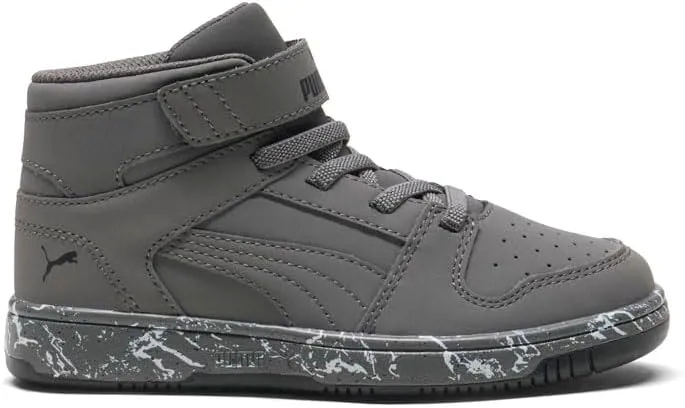 PUMA Unisex-Child Rebound Layup Mid Hook and Loop Shoes Sneaker