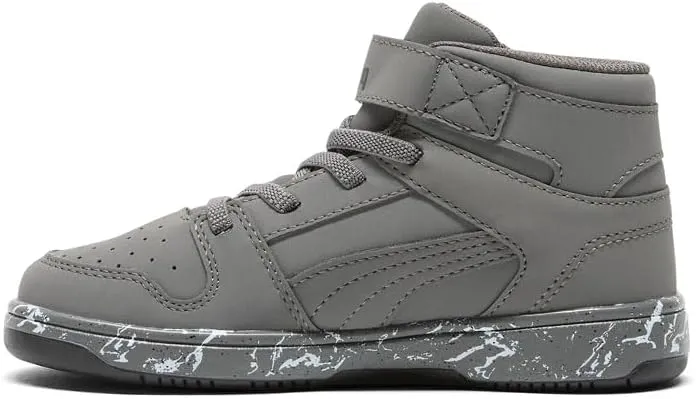 PUMA Unisex-Child Rebound Layup Mid Hook and Loop Shoes Sneaker