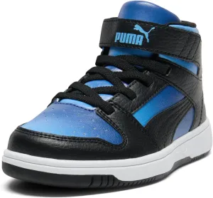 PUMA Unisex-Child Rebound Layup Mid Hook and Loop Sneaker