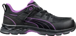 PUMA Women's Stepper Low Industrial Shoe, Black-Purple, 10