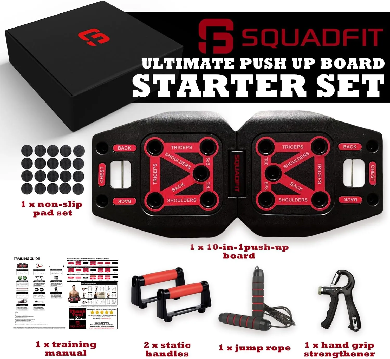 Push Up Board & Fitness Kit - Home Gym Set