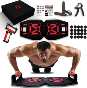 Push Up Board & Fitness Kit - Home Gym Set