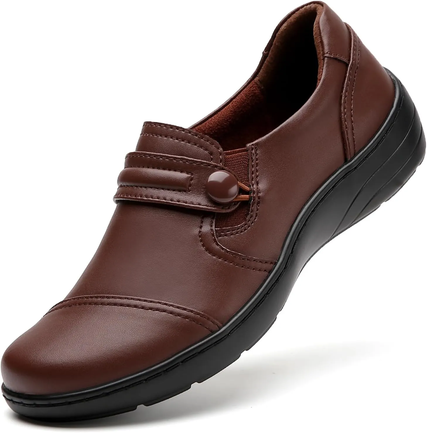 QAE Loafers for Women Orthopedic Loafers for Women Comfortable Women's Flat Slip-Ons Shoes for Dress Work Business Casual
