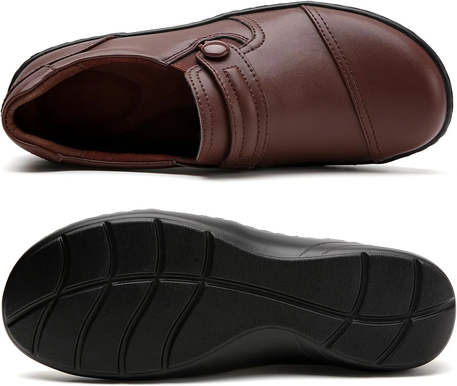 QAE Loafers for Women Orthopedic Loafers for Women Comfortable Women's Flat Slip-Ons Shoes for Dress Work Business Casual
