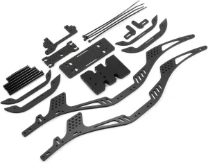 RC Spare Part for SCX10 II for Element for Enduro for Comp 1/10 for LCG for Chassis Kit Cheater Rigs Frame with Delrin Skid RC Car Crawler Builds Parts