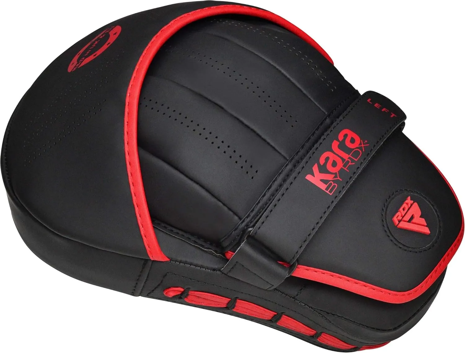 RDX Boxing Pads and Bag Gloves Set, Maya Hide Leather Kara Hook and Jab Training Pads, Curved Focus Mitts for MMA, Muay Thai, Kickboxing Coaching, Martial Arts, Punching Hand Target Strike Shield