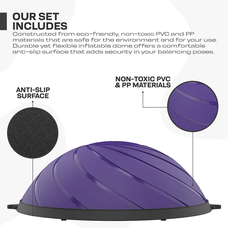RDX TP Yoga Balance Trainer Half Ball with Resistance Tubes & Air Pump