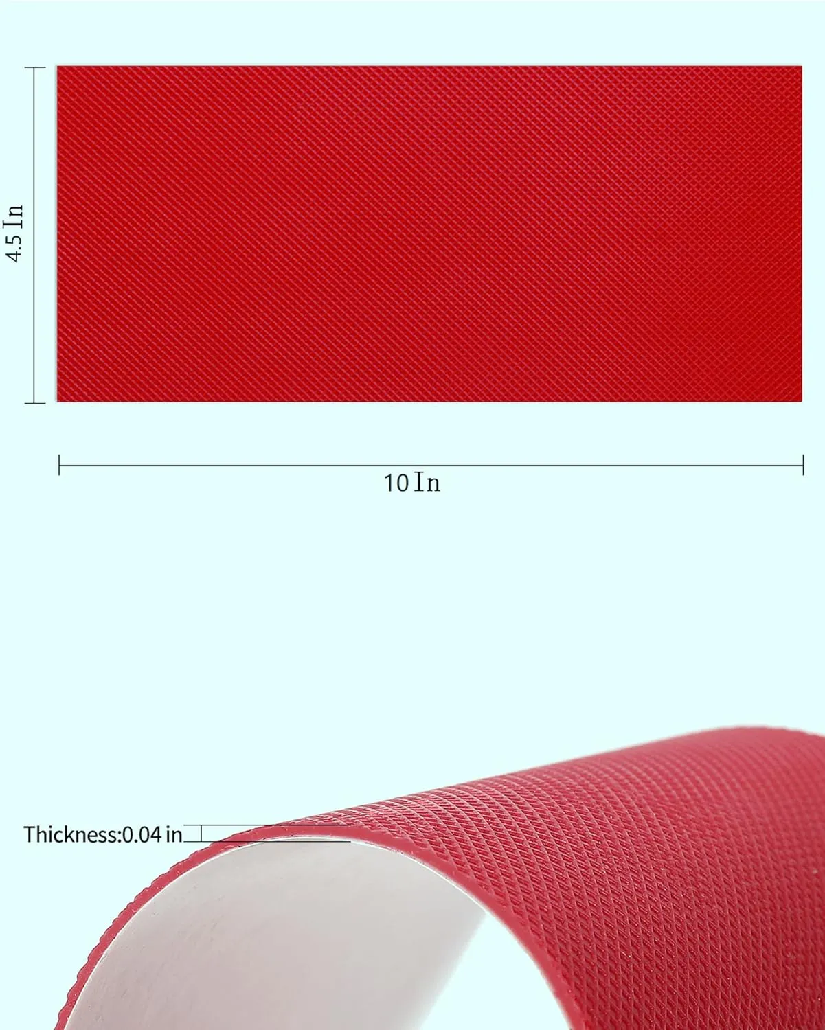 Red Bottom Shoe Protector Compatible with Christian Louboutin Shoes,Self-Adhesive Sole Guard to Protect & Restore Shoe Bottoms,Anti-Slip,Restores & Protects Red Soles(10"x4.5" 4Pcs)