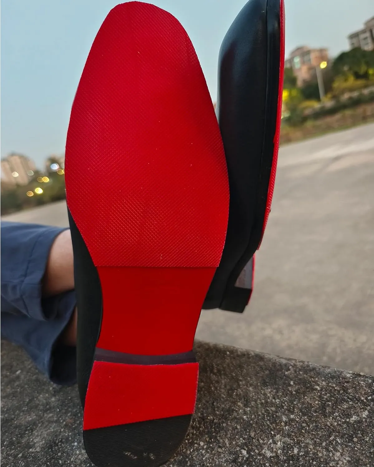 Red Bottom Shoe Protector Compatible with Christian Louboutin Shoes,Self-Adhesive Sole Guard to Protect & Restore Shoe Bottoms,Anti-Slip,Restores & Protects Red Soles(8"x4" 3Pairs)