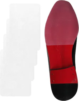 Red Bottom Shoe Protector Compatible with Christian Louboutin Shoes,Self-Adhesive Sole Guard to Protect & Restore Shoe Bottoms,Anti-Slip,Restores & Protects Soles(6"x4" Clear 2Pairs)