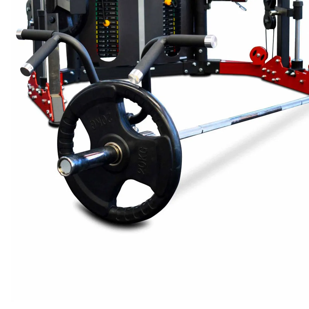 Reeplex CBT-PN Multi Station Gym   FID Bench   100kg Olympic Weights   Olympic Barbell   Jammer Arms   Leg press