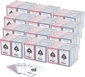 Regal Games - Bulk Playing Cards Set for Adults & Professionals - 144 Standard Decks, Large Print Deck of Cards - Blackjack, Euchre, Canasta, Poker Cards - Fun & Travel Playing Cards (144 Pack)