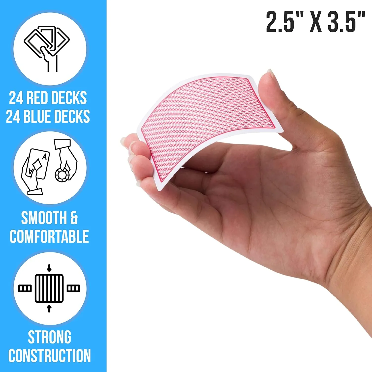 Regal Games - Bulk Playing Cards Set for Adults & Professionals - 48 Standard Decks, Large Print Deck of Cards - Blackjack, Euchre, Canasta, Poker Cards - Fun & Travel Playing Cards