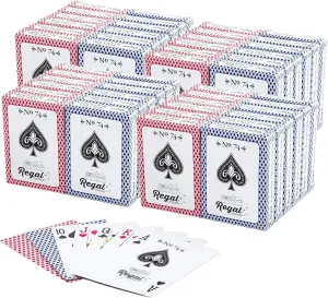 Regal Games - Bulk Playing Cards Set for Adults & Professionals - 48 Standard Decks, Large Print Deck of Cards - Blackjack, Euchre, Canasta, Poker Cards - Fun & Travel Playing Cards