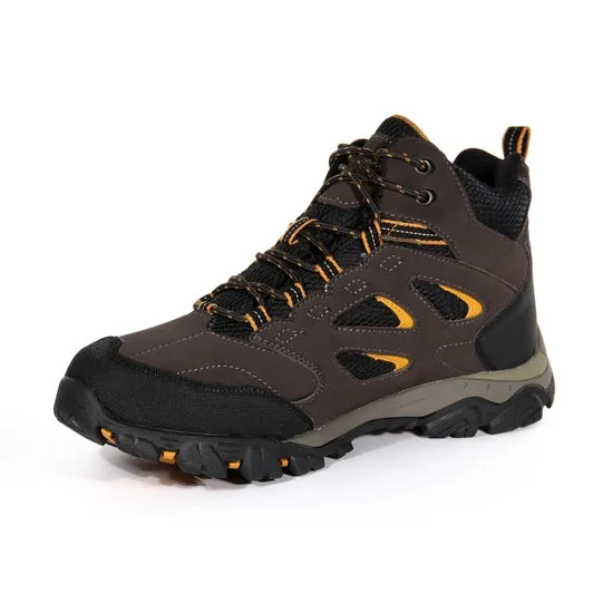 Regatta Mens Holcombe IEP Mid Boot Peat/Inca Gold
