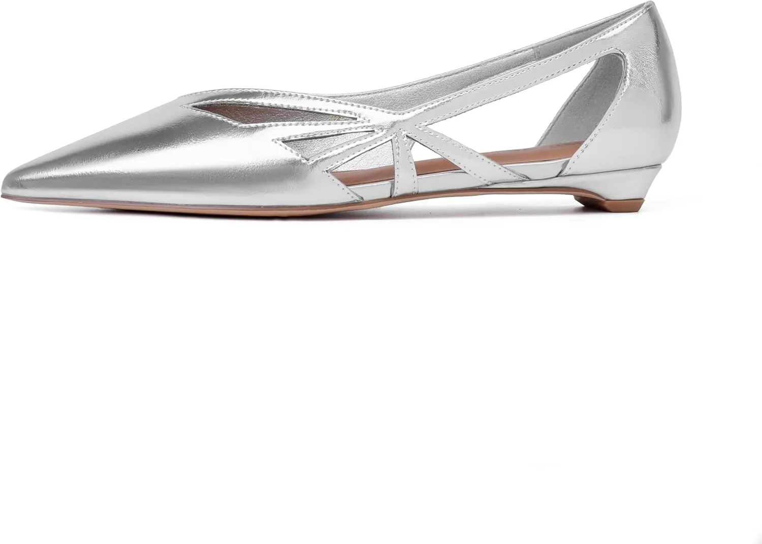 Reitoye Flats for Womens Closed Pointed Toe Ballet Flat Comfortable Dressy Work Slip On Casual Shoes Womens Flats