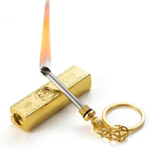 Retro Kerosene Lighter, 2024 Soft Flame Key Chain Lighter, Metal Lighter, Waterproof Lighter, Box (excluding Kerosene)