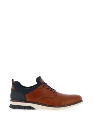 Rieker Men’s Casual Slip On Trainers, Tan & Navy