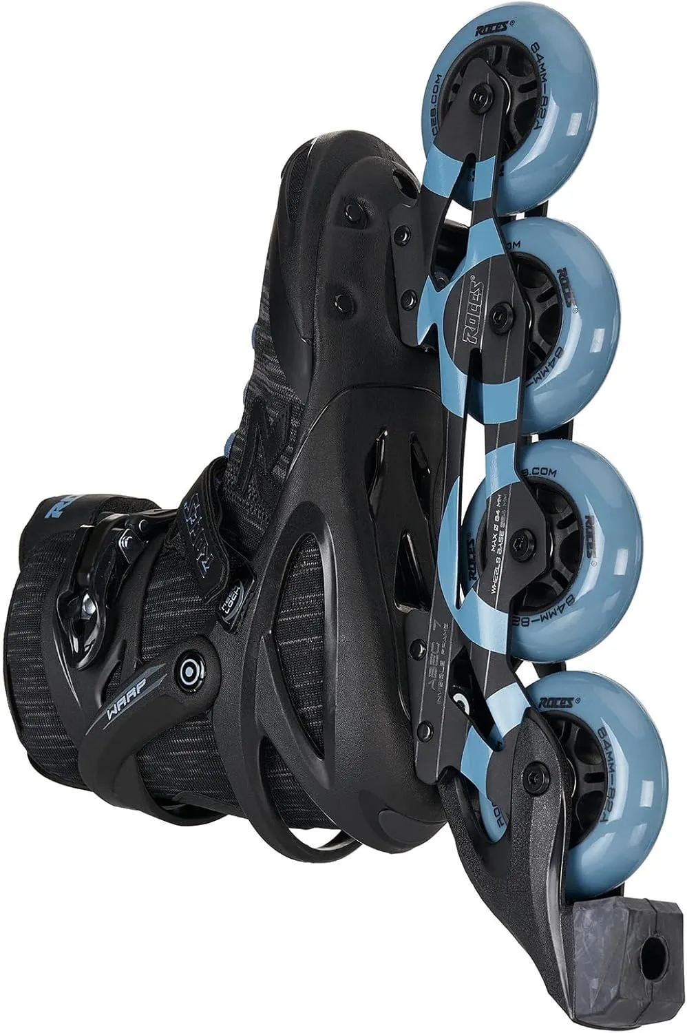Roces Men's Warp Thread TIF Outdoor Breathable Fitness Comfortable Inline Skates | Memory Buckle, Easy Entry Boots, Glass Fiber Reinforced Shell 84mm 82A Wheels