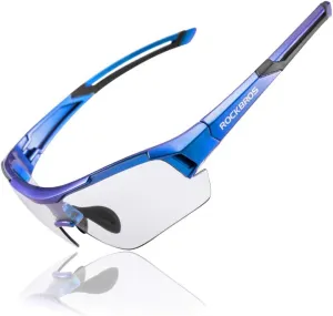 ROCKBROS Cycling Sunglasses Photochromic Bike Glasses for Men Women Sports Goggles UV Protection
