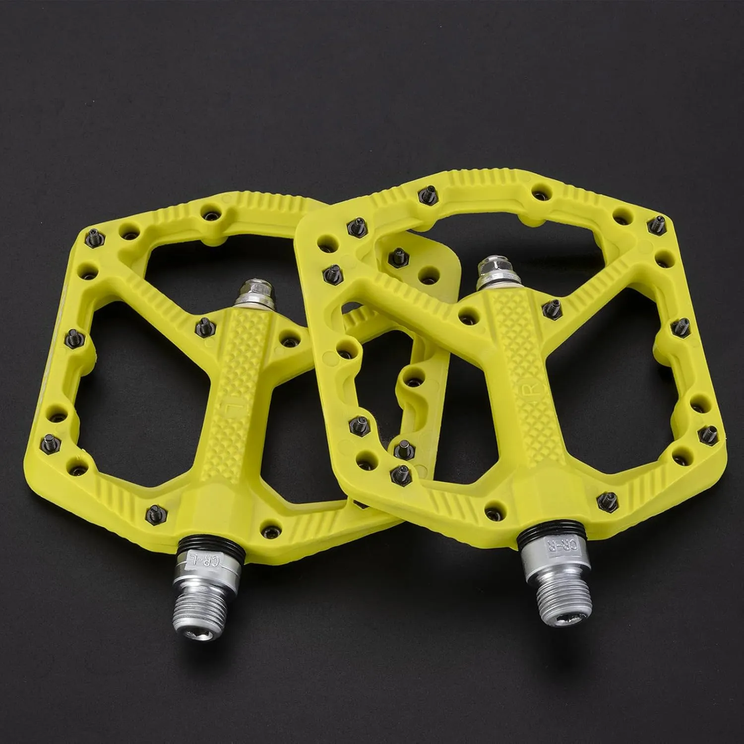 ROCKBROS Mountain Bike Pedals Flat MTB Pedals Nylon Fiber Bicycle Platform Pedals for Road Mountain BMX MTB Bikes