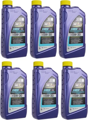 Royal Purple HPS 5W30 High Performance Engine Oil, 6 Quart Case
