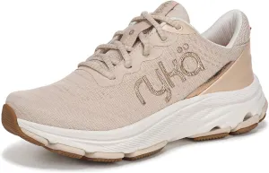 Ryka Womens Devotion X Max RS Walking Shoes Beige Metallic Mesh Fabric 12 M
