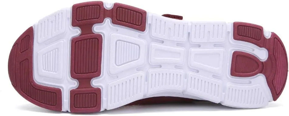 SAGUARO Women's Breathable Walking Shoes Ladies Fashion Mary Jane Sneakers Adjustable Working Nurse Shoes Lightweight Flats Roll I