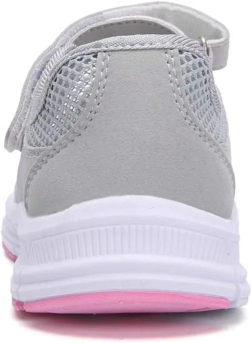 SAGUARO Women's Breathable Walking Shoes Ladies Fashion Mary Jane Sneakers Adjustable Working Nurse Shoes Lightweight Flats Roll I