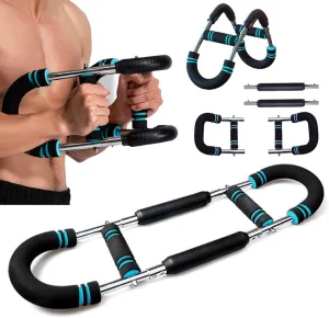 Sake Twister Arm Trainer, Twister Arm Exerciser Adjustable Chest Expander Portable Power Twister Bar Muscular Strength Enhancer Thigh Master Trainer Men Upper Body Strength at Home Fitness Equipment