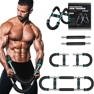 Saker Twister Arm Trainer, 40-100lb Adjustable Chest Workout Equipment Power Twist Arm Trainer, Forearm Strengthener, Portable Spring Resistance for Home Fitness
