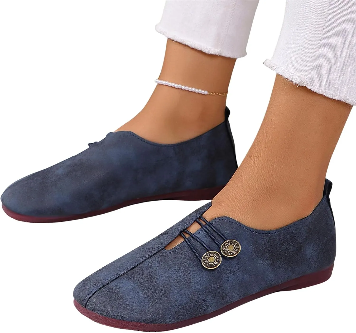 Sandals for Women 2025 Retro Loafers Dressy Comfortable Closed Toe Ballet Flats Summer Casual Breathable Boat Shoes Footwear
